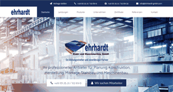 Desktop Screenshot of ehrhardt-gmbh.com